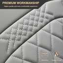 Front Car Seat Covers for Infiniti,Leather Waterproof Seat Protector Custom Fit Infiniti G35 G37 Q50 QX60 QX50 QX80 FX EX,2 Pack,Gray