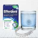 2 x Efferdent Retainer Cleaning Tablets, Denture Cleaning Tablets for Dental Appliances, Minty Fresh & Clean, 126 Count