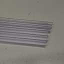 Snugly Fit 36" Length Cabinet Door Protector, Flexible Slip-On Plastic Edge Guard, Thin Transparent Edge Protectors to Prevent Wear, Chipping, Discoloration, Cabinet Bumpers, 3/4" Thick,10 PCS (Clear)