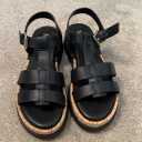 MIA Seela Black Cork Strappy Buckle Adjustable Strap Comfort Sandals Size 8M