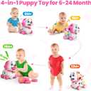 Vahome Puppy Toy for 1 Year Old Girl Gift, Musical Baby Toy 6-12-18 Month, First Birthday Gifts for 1 Year Old Girl Boy, Educational Infant Toys for 7 8 9 10-12 Month (Pink)
