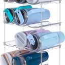 Stackable Water Bottle Organizer for Stanley 40 oz Tumbler, Water Bottle Holder for Cabinet, Pantry Kitchen Organizers and Storage for Stanley Cup Accessories, Tumbler Organizer and Wine Rack, 4Pack (SPO-JM-4Pack)