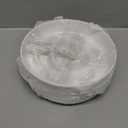 Melamine Slow Feeder Cat Bowls - Set of 3 Cat Food Dishes - Fun Maze Design for Slow Feeding - Dishwasher Safe - White  3