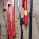 Hydraulic Pickup Truck Crane, 1000 Lbs Capacity, 360Swivel, Hitch Mounted Crane with 3 Adjustable Capacities of 500 Lbs, 750 Lbs and 1000 Lbs for Lifting Goods in Construction, Red