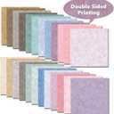 Scrapbook Paper Pack ,12x12 inch Colorful Specialty Double-Sided Patterned Decorative Craft Paper for DIY Background Card Making Photo Album