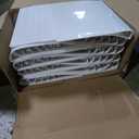 Fulmoon 50 Pcs 3 Ring Binders Bulk with 2 Interior Pockets Round Soft Flexible Ring Binders Holds 175 Sheets with Clear Cover for Office School(White,1 Inch)