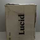 LUCID 4 Inch Gel Memory Foam Mattress Topper-Ventilated Design-Ultra Plush-King