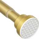 MEXAU Tension Curtain Rod For Window 28-48 Inches Adjustable Expandable Gold Spring Tension Rod Spring Curtain Rods No Drilling Extension Rods Tension Rod for Closet Doorway Kitchen