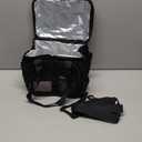 HOTOR Lunch Box for Men & Women - Insulated Lunch Bag with Multiple Pockets, Tactical Cooler Bag for Work, Hiking, Camping, Fishing, Travel, Black, 11.0" x 8.3" x 7.1"