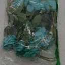 DuHouse 10pcs Fake Roses Artificial Silk Flowers Faux Rose Flower Long Stems Bouquet for Arrangement Wedding Centerpiece Party Home Kitchen Decor(Teal Blue)
