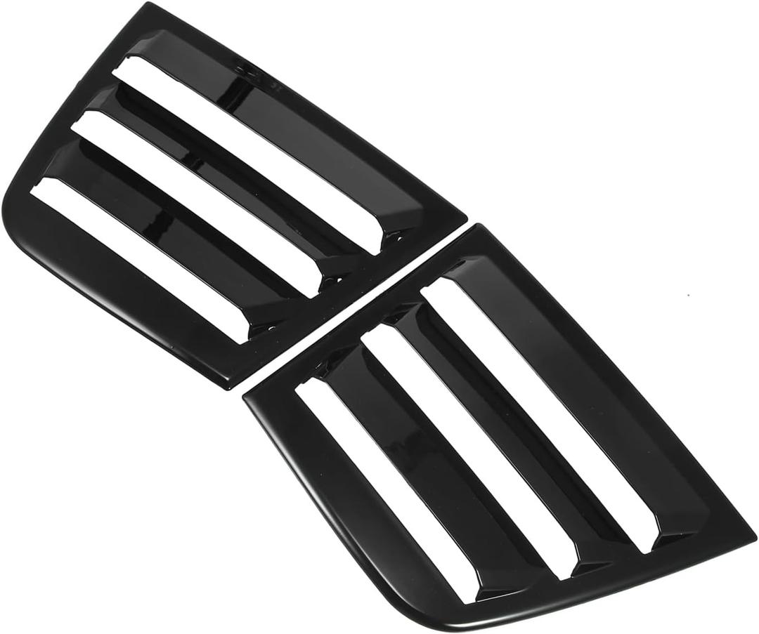 Motoforti 2pcs for Dodge Charger 2011-2021 Rear Side Window Louvers Air Vent Scoop Streamline Shades Cover Exterior Decorative Long-Lasting | for Dodge Charger 2011-2021, Air vent scoop, Streamline shades cover, Exterior decorative, Long-lasting