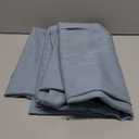 MIULEE Non-See-Through Privacy Linen Curtains 2 Panels, Light Filtering Window Curtains Farnhouse Textured Back Tab Semi Sheer Drapes for Bedroom Living Room, 52 x 63 Inches Long, Stone Blue