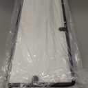 Meangood Floating Shelves Wall Mounted Set of 2, Rustic Wood Wall Storage Shelves for Bedroom, Living Room, Bathroom, Kitchen (White)