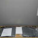 GarveeHome Bar Stools Set of 4, Wooden Barstools, Faux Leather Upholstered Bar Chair with Back & Footrest & Thick Cushion, Counter Height Bar Stools for Kitchen Island Apartment, Black