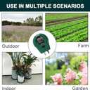 Soil Moisture Meter3-in-1 Illumination DetectionpH ValueHumidity Multifunctional Soil ph TesterGreat for Garden, Lawn, Farm, Indoor & Outdoor UseSoil Test kitNo Battery Required