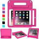 AVAWO Kids Case for 9.7" iPad 2 3 4 (Old Model) - Light Weight Shock Proof Convertible Handle Stand Kids Friendly for iPad 2, iPad 3rd Generation, iPad 4th Generation Tablet - Magenta/Rose