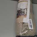 Taupe 60 Inch Wide Curtains 96 Inches Long for Living Room Light Filtering Semi Sheer Modern Farmhouse Pleated Curtain with Hooks Rings for Patio Sliding Door Large Window Burlywood Birch 1 Panel