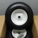 Parts Camp 16" Tractor Wheels 16x6.50-8 Rubber Riding lawn Mower Tires Compatible with John Deere Tractor with 3"-4.5" Centered Hub, 3/4" Bearing (2 Packs)