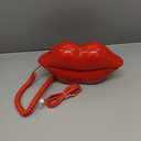 TelPal Red Mouth Telephone Wired Novelty Sexy Lip Phone Gift Cartoon Shaped Real Corded Landline Home Office Phones Furniture Decor