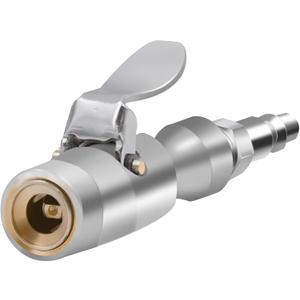 SAFELIFE Locking Air Chuck - Two Steel Jaws Tire Air Chuck Lock onto Any Schrader Valve - 1/4" F-NPT Tire Chuck Rated to 150 PSI - Closed Flow