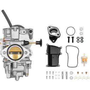 Carburetor Carb with Intake Manifold for ATV Yamaha 1987-1990 & 1992-1995 Moto-4 350 YFM350 | 1987-2004 Warrior 350 YFM350 | 1987-1998 Big Bear 350 YFM350 | 1996-1998 Kodiak 400 YFM400