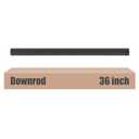 DPXMYG 36 inch Ceiling Fan Downrod, 3 FT, 1'' Diameter (Black, Not Threaded)