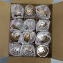 12Pcs Large Votive Candle Holders 2.8 * 3.2in Gold Tea Light Candle Holders Glass Candle Holder for Wedding, Bridal Shower, Table Centerpiece, Party, Home Decor
