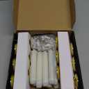 Verdenu Christmas Window Candles, 12 PCS Battery Operated Flameless LED Window Lights with Remote & Timer, 3D Flickering Taper Candle for Wedding Party Decorations