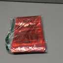 100 PCS Mylar Holographic Bags, Clear Resealable Bags, Scent Proof Bag, Bracelet Bag, Valentines Day Decorations Gift Baggies for Lipgloss, Eyelash, Jewelry Packaging | Red, 5.5x7.9 Inch