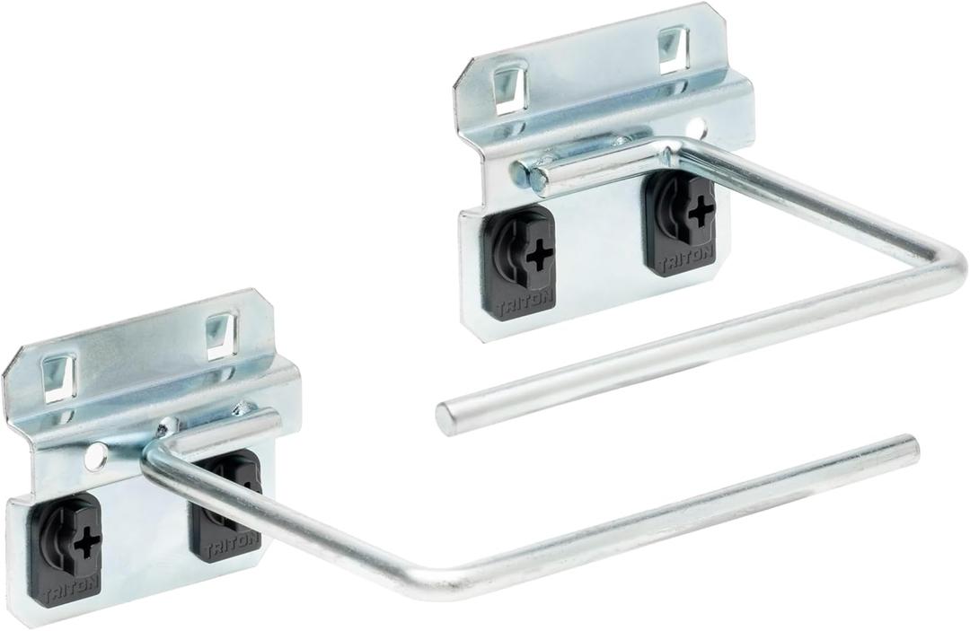 Triton Products 56289 3-1/2 In. D Paper Towel Holder 1/2 In. Dia. Zinc Plated Steel Pegboard Hook For Locboard, 1 Pack