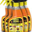 Goo Gone Spray Adhesive Remover Gel, 6 Pack, Removes Glue, Stickers, Tape Residue, Grease, Gum & Wax, Adhesive Spray with Citrus Cleaning Power for Hard Surfaces, Carpets & Fabrics (12 Fl Oz (Pack of 6))