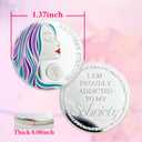 Imasoner 10 Year Sobriety Coin | Recovery Strength AA Medallion | I Am Proudly Addicted to My Sobriety | 10 Year Sobriety Chip | Inspirational Recovery Gift for Men & Women