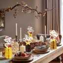 Paper Jazz Burnt Orange Flowers Table Decoration,9pcs Fall Centerpieces for Tables,Orange Flowers for Home Indoor,Dahlia Decoration Applies to Wedding,Fall Party,Thanksgiving,Halloween.