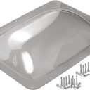 XMK RV Skylight Replacement,18" x 26" Camper RV Skylight Cover Outer Dome Fit Standard 14" x 22" Openings,RV Shower Skylight Replacement Cover for Roof Camper Trailer Fifth Wheel Motorhome,Smoke Gray