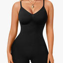 Irisnaya Women Slimming Bodysuits Shapewear Tops Tummy Control Body Shaper Spaghetti Strap Camisole Leotards Bodycon Jumpsuit S