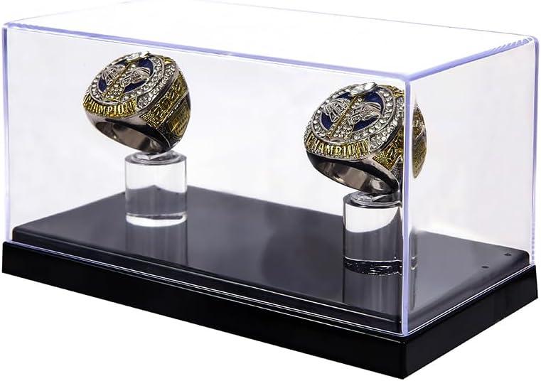 Championship Ring Display Case - 1 Slot Hole - Baseball, Softball, Football & High School Ring Display Box