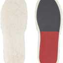 Sheepskin Insoles for UGG Men Slipper Replacement Inserts(Size:Men10-EU43) (Red-1pair)