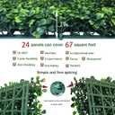 ODTORY Artificial Grass Wall Backdrop Panels: 20X20 in 24P UV-Anti Greenery Boxwood Panels for Indoor Outdoor Green Wall Decor & Ivy Fence Covering Privacy