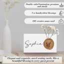 Marspark 50 Pack Wedding Place Cards with Wax Seal and Dried Flowers Table Setting Place Name Card for Wedding Name Card Holiday Birthday Dinner Parties Decorations (Antique Gold)