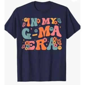 in My G-Ma Era Baby Announcement for Grandma Mother's Day T-Shirt, M