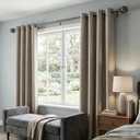 Antique Nickel Curtain Rods for Windows 18 to 144 Inches,Adjustable Decorative Drapery Rods,Heavy Duty Curtain Rod with Netted Ball Finials
