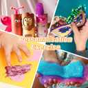 2 x Purple Chunky Glitter, 14.11oz/400g Craft Glitter Powder for Epoxy Tumblers, Hair Face Body Eye Nail Art Festival, DIY Party Decorations