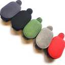 Suede Cloth Magnetic Glasses Clip for Car VisorMetal Frame, Magnetic Adsorption 2 Packs (Black)