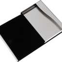 Card Holder Business Cards Storage Case Stainless Steel Pu Case Portable