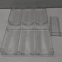 Wine Storage Rack for Fridge 2 Pack - Stackable Bottle Holder Organizer for Refrigerator - Plastic Shelf for Bottles - Complete with 4 Fridge Liners