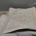 Blue and Pink Rug for Nursery Girls 5x7  Baby Girl Bedroom Rug Non Slip, Soft Washable Thin Area Rug for Dorm, Floral Botanical Pastel Light Pink Cottage Decor Carpet for Kids Playroom, Living Room