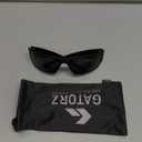 Gatorz Magnum Tactical Eyewear, ANSI Z87.1+, Aluminum Frame, Polarized/Photochromic Options, Adjustable Fit, Made in USA (Black Frame With Black Logo - Smoke Optimized Polarized (Opz))