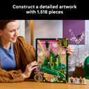 LEGO Wicked Emerald City Wall Art Building Set for Adults - Wall Decor for Living Room, Bedroom, or Dorm - Collectible Wicked Merch for Movie Fans - Gift Ideas for Women & Men, Ages 18+ - 75685