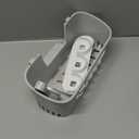 LEVERLOC Shower Caddy Suction Cup, Shower Organizer Removable Bathroom Shelf, Storage Suction Powerful Max Hold 22lbs Bathroom Caddy Waterproof Holder, Gray