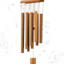 VIREKM Wind Chimes for Outside, Sympathy Wind Chimes Bamboo Windchimes Outdoors with Natural Sounds, Gifts for Mom, Indoor Outdoor Decorations for Patio Porch Garden and Backyard